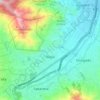 Mapa topográfico Itagüí, altitud, relieve
