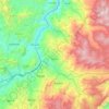 Mapa topográfico Gámeza, altitud, relieve