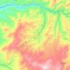 Mapa topográfico Pacto, altitud, relieve