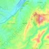 Mapa topográfico Paccha, altitud, relieve