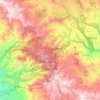 Mapa topográfico Zacualpan, altitud, relieve