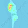 Mapa topográfico Pulau Kayuadi, altitud, relieve