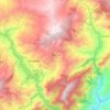 Mapa topográfico Macanal, altitud, relieve