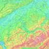 Mapa topográfico Berna, altitud, relieve