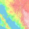 Mapa topográfico Sonora, altitud, relieve