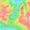 Mapa topográfico Lungern, altitud, relieve