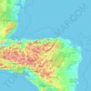 Mapa topográfico Honduras, altitud, relieve