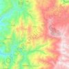 Mapa topográfico Pácora, altitud, relieve