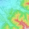 Mapa topográfico Grunern, altitud, relieve