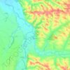 Mapa topográfico Belpech, altitud, relieve