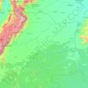 Mapa topográfico Región natural de la Orinoquía, altitud, relieve