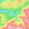 Mapa topográfico Grindelwald, altitud, relieve