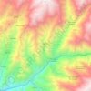 Mapa topográfico Lampían, altitud, relieve