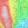 Mapa topográfico Belmont-Luthézieu, altitud, relieve