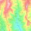 Mapa topográfico Sidcay, altitud, relieve