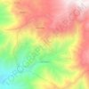 Mapa topográfico La Cuesta, altitud, relieve