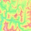 Mapa topográfico El Peñón, altitud, relieve