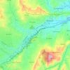 Mapa topográfico Nulti, altitud, relieve