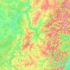 Mapa topográfico Alsace bossue, altitud, relieve