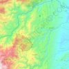 Mapa topográfico Samaná, altitud, relieve