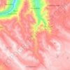 Mapa topográfico Vilcabamba, altitud, relieve