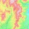 Mapa topográfico Anserma, altitud, relieve