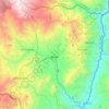 Mapa topográfico Supía, altitud, relieve