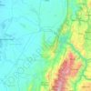 Mapa topográfico Sogamoso River, altitud, relieve