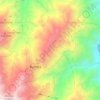 Mapa topográfico Los Arados, altitud, relieve