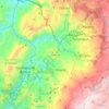 Mapa topográfico Pauna, altitud, relieve