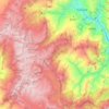 Mapa topográfico Junín, altitud, relieve