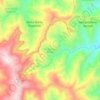 Mapa topográfico San Jerónimo Tecóatl, altitud, relieve