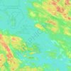 Mapa topográfico Haukivesi, altitud, relieve