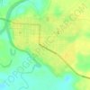 Mapa topográfico Puerto Rico, altitud, relieve
