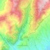 Mapa topográfico Río Surba, altitud, relieve