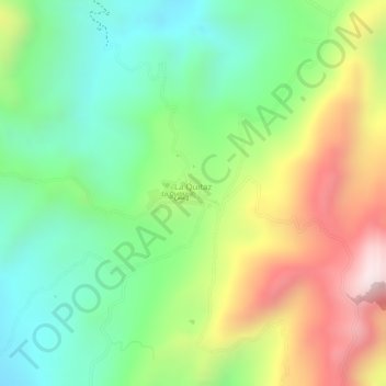 Mapa topográfico La Quitaz, altitud, relieve