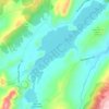 Mapa topográfico Laguna de Suesca, altitud, relieve