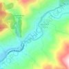 Mapa topográfico Río Jerte, altitud, relieve