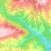 Mapa topográfico Riu de Sarroca, altitud, relieve