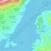 Mapa topográfico Selat Alas, altitud, relieve