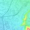 Mapa topográfico Óvalo Monitor Huáscar, altitud, relieve