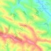 Mapa topográfico Château de Mézerville, altitud, relieve