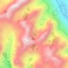 Mapa topográfico Sienaga, altitud, relieve