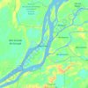 Mapa topográfico Río Amazonas, altitud, relieve