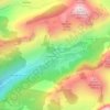 Mapa topográfico Lac de Fontaine, altitud, relieve