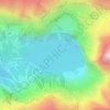 Mapa topográfico Oeschinensee, altitud, relieve