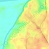Mapa topográfico El Sena, altitud, relieve
