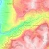 Mapa topográfico Río Fonce, altitud, relieve