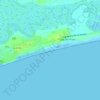 Mapa topográfico Playa del Hoyo, altitud, relieve