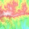 Mapa topográfico Sierra de Los Filabres, altitud, relieve